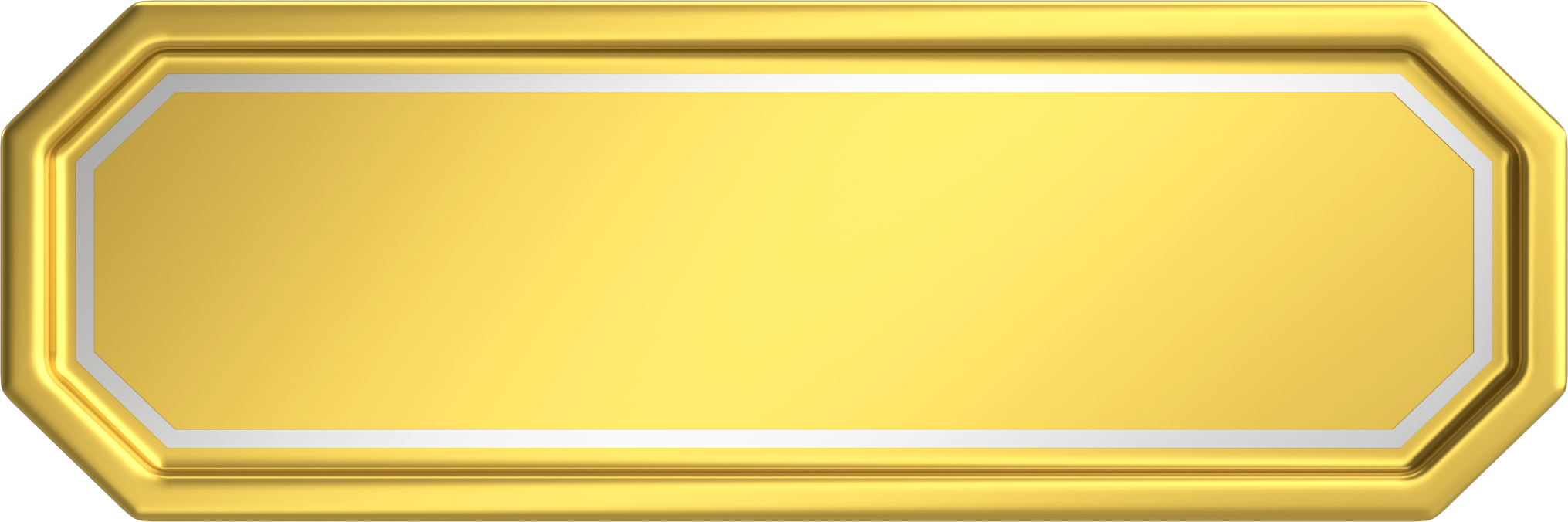 3D button. Empty button. 3D illustration.