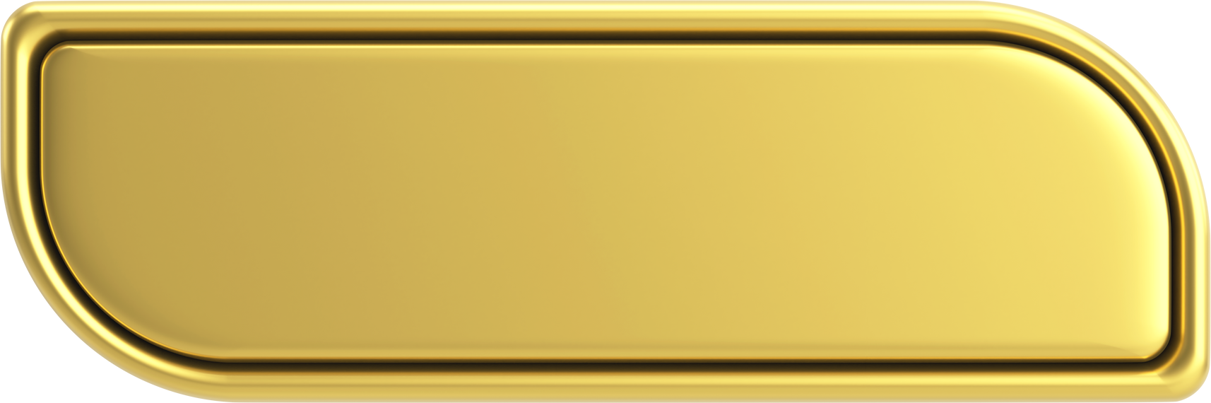 3D button. Empty button. 3D illustration.