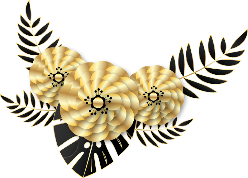 Gold Flower Arrangement